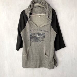 Free People Gray and Black Hoodie